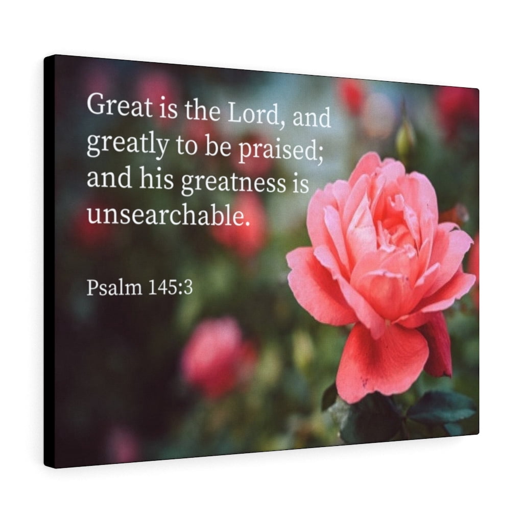 Wall Scripture Scripture Walls Psalm 56:3 Greart is The Lord Bible Verse Canvas ...