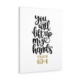 thumbnail image 1 of Scripture Walls Psalm 63:4 Lift Up Bible Verse Canvas Christian Wall Art Ready to Hang Unframed, 1 of 12