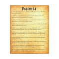 thumbnail image 1 of Scripture Walls Psalm 64 Chapter Gold Bible Canvas Christian Wall Art Ready to Hang Unframed, 1 of 18