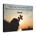 thumbnail image 1 of Scripture Walls Psalm 8:4 What is Man Bible Verse Canvas Christian Wall Art Ready to Hang Unframed, 1 of 9