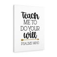 thumbnail image 1 of Scripture Walls Psalms 143:10 Do Your Will Bible Verse Canvas Christian Wall Art Ready to Hang Unframed, 1 of 12