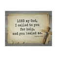 thumbnail image 1 of Scripture Walls Psalms 30:2 You Healed Me Bible Verse Canvas Christian Wall Art Ready to Hang Unframed, 1 of 17