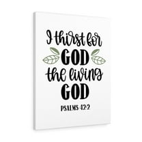 Scripture Walls Psalms 42:2 Living God Bible Verse Canvas Christian Wall Art Ready to Hang Unframed