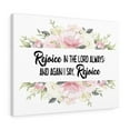 thumbnail image 1 of Scripture Walls Rejoice in the Lord Philippians 4:4 Bible Verse Canvas Christian Wall Art Ready to Hang Unframed, 1 of 7