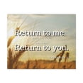 thumbnail image 1 of Scripture Walls  Return To Me Zechariah 1:3 Bible Verse Canvas Christian Wall Art Ready to Hang Unframed, 1 of 17