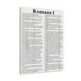 thumbnail image 1 of Scripture Walls Romans 1 Chapter White Bible Canvas Christian Wall Art Ready to Hang Unframed, 1 of 17