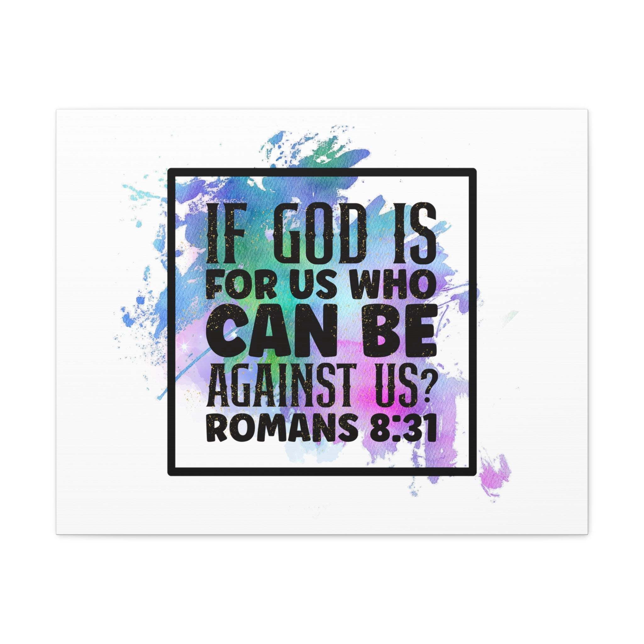 Scripture Walls Romans 8:31 Who Can Be Against Us Bible Verse Canvas ...