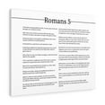 thumbnail image 1 of Scripture Walls Romans Chapter 5 Landscape White Bible Canvas Christian Wall Art Ready to Hang Unframed, 1 of 12