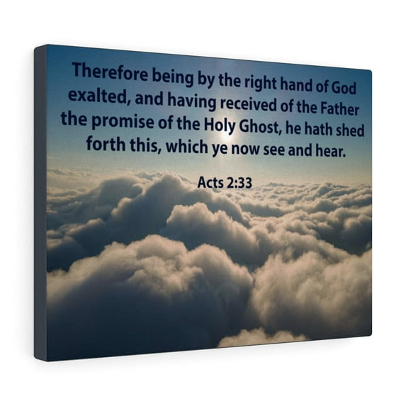 Scripture Walls See and Hear Acts 2:33 Christian Home Decor Bible Art Unframed