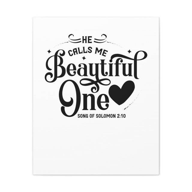 Scripture Walls Song of Solomon 210 Beautiful One Bible Verse Canvas Christian Wall Art Ready