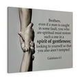 thumbnail image 1 of Scripture Walls  Spirit of Gentleness Galatians 6:1Bible Verse Canvas Christian Wall Art Ready to Hang Unframed, 1 of 9