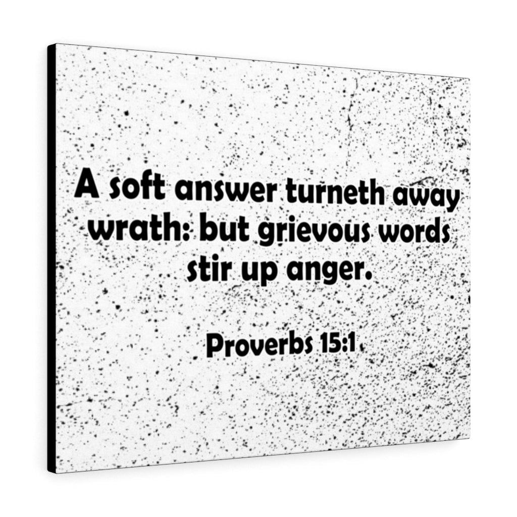 Scripture Walls Stir Up Anger Proverbs 15:1 Bible Verse Canvas ...
