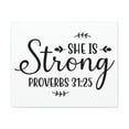 thumbnail image 1 of Scripture Walls Strong Proverbs 31:25 Leaves Bible Verse Canvas Christian Wall Art Ready to Hang Unframed, 1 of 18