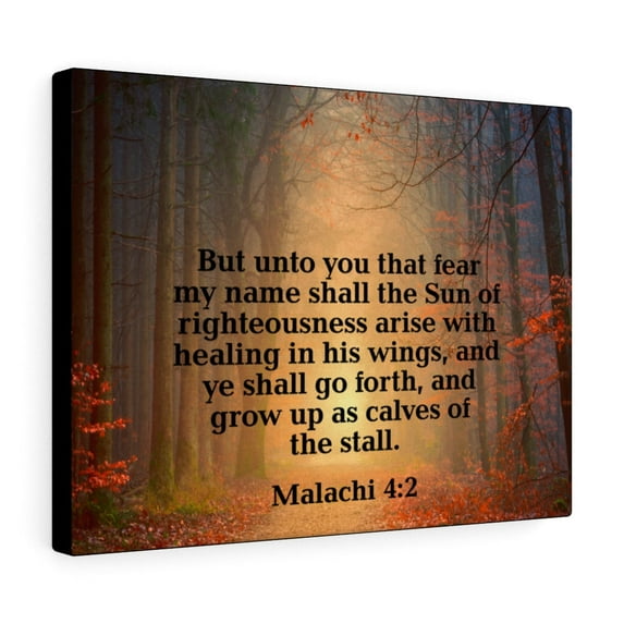 Scripture Walls Sun of Righteousness Malachi 4:2 Wall Art Christian Home Decor Unframed