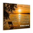 thumbnail image 1 of Scripture Walls  Take My Yoke Matthew 11:29-30 Bible Verse Canvas Christian Wall Art Ready to Hang Unframed, 1 of 9