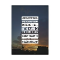 Scripture Walls Thanks To God The Father Colossians 3:17 Christian Wall Art Bible Verse Print Ready to Hang