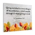 thumbnail image 1 of Scripture Walls  Thanksgiving to God 2 Corinthians 9:11 Wall Art Bible Verse Print Ready to Hang Unframed, 1 of 10