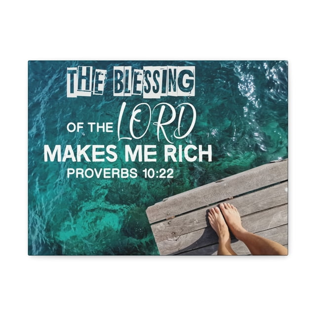 Scripture Walls The Blessing of The Lord Proverbs 10:22 Wall Art Bible ...