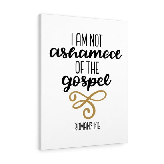 Scripture Walls The Gospel Romans 1:16 Bible Verse Canvas Christian Wall Art Ready to Hang Unframed
