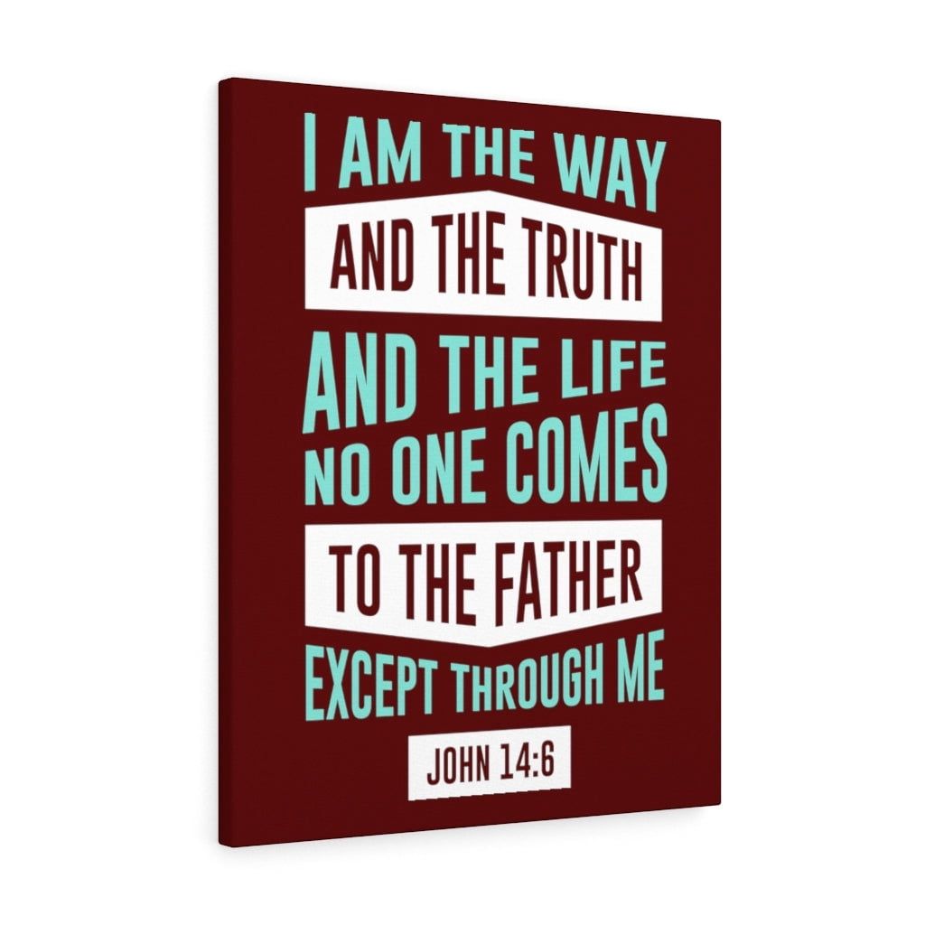 Scripture Walls The Way John 14:6 Bible Verse Canvas Christian Wall Art ...