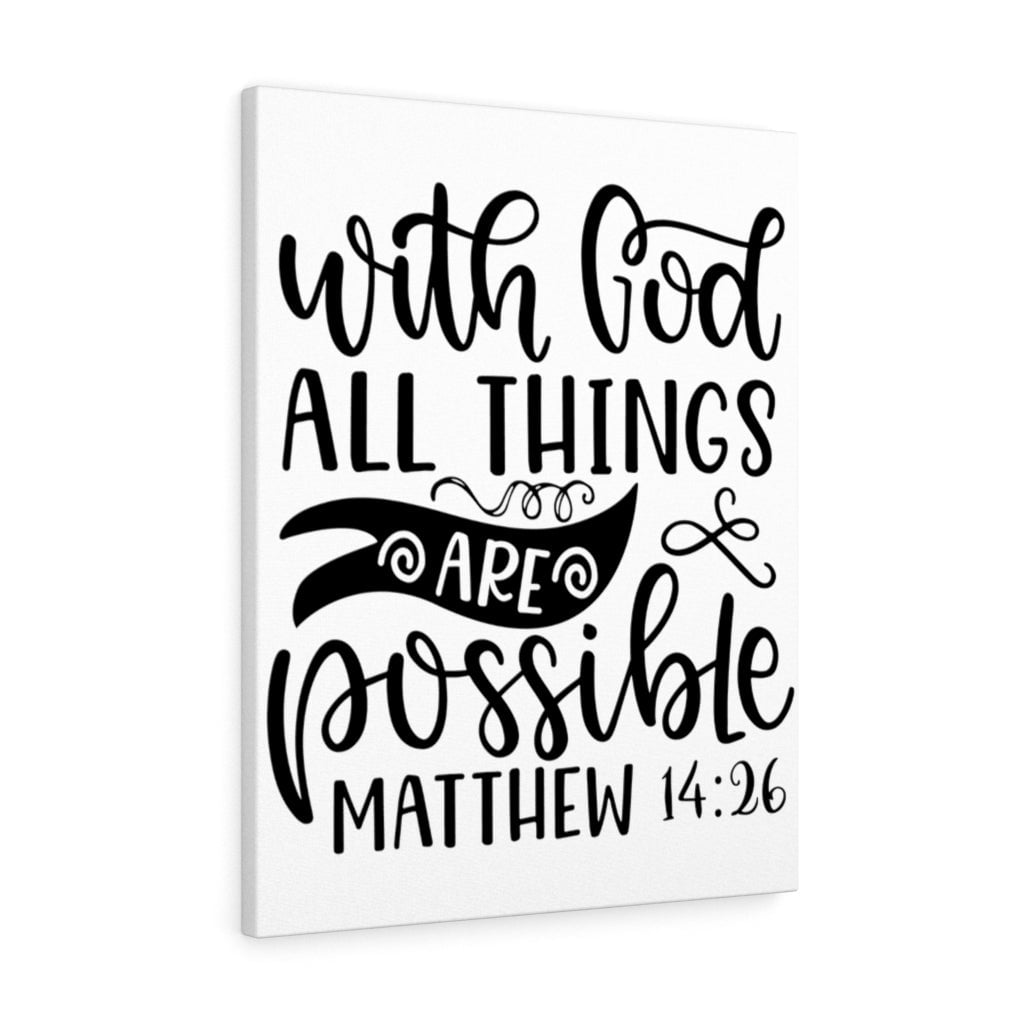 Scripture Walls Things Are Possible Matthew 14 26 Bible Verse Canvas Scripture walls things are possible matthew 14 26 bible verse canvas