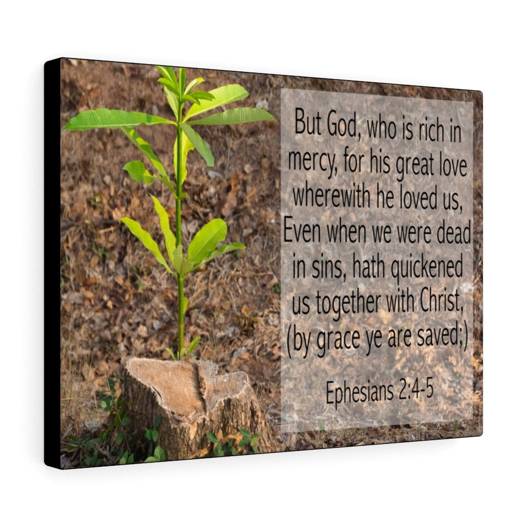 Scripture walls together with christ ephesians 2 4 5 bible verse canvas