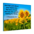 thumbnail image 1 of Scripture Walls  Waiting For Christ 2 Thessalonians 3:5 Bible Verse Canvas Christian Wall Art Ready to Hang Unframed, 1 of 9