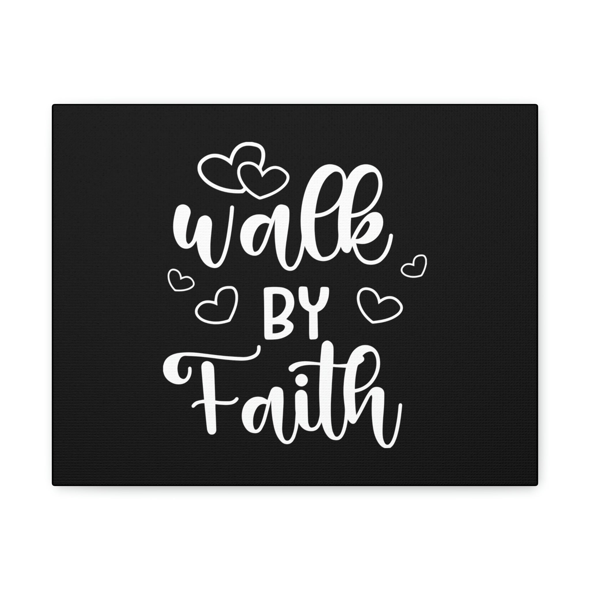 Scripture Walls Walk By Faith 2 Corinthians 5:7 Hearts Black Christian ...