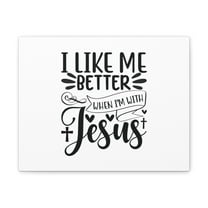 Scripture Walls When I'm With Jesus Acts 4:13 Christian Wall Art Bible Verse Print Ready to Hang Unframed