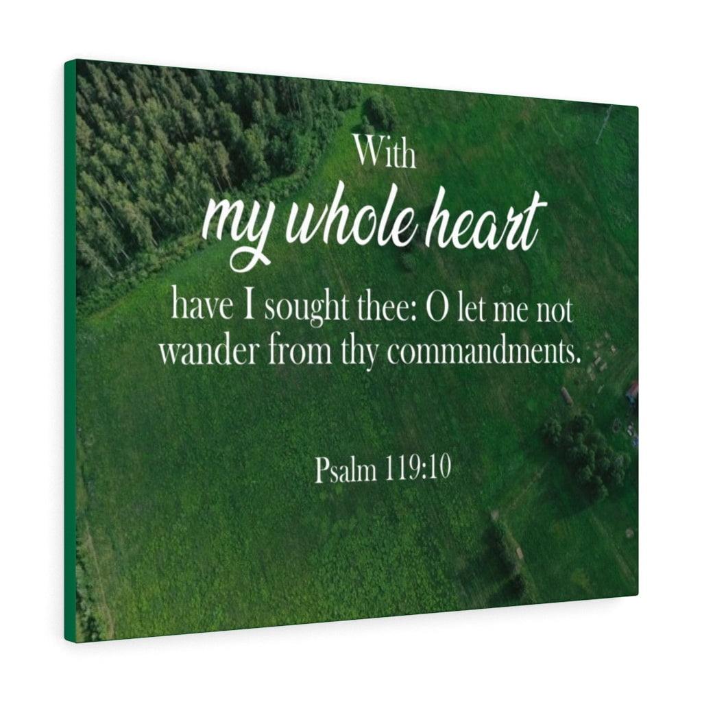 Scripture Walls Whole Heart Psalm 11910 Christian Home Decor Bible Art