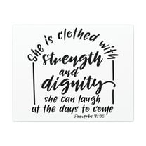 Scripture Walls With Strength And Dignity Proverbs 31:25 Christian Wall Art Bible Verse Print Ready to Hang Unframed