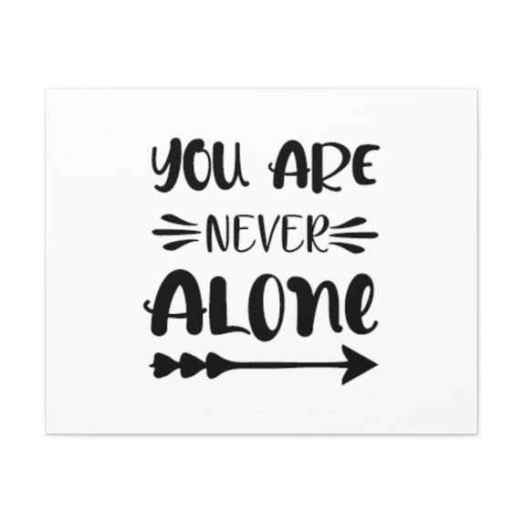 Scripture Walls You Are Never Alone Joshua 1:5 Christian Wall Art Bible Verse Print Ready to Hang Unframed