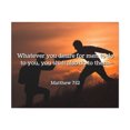 thumbnail image 1 of Scripture Walls  You Shall Matthew 7:12 Bible Verse Canvas Christian Wall Art Ready to Hang Unframed, 1 of 17