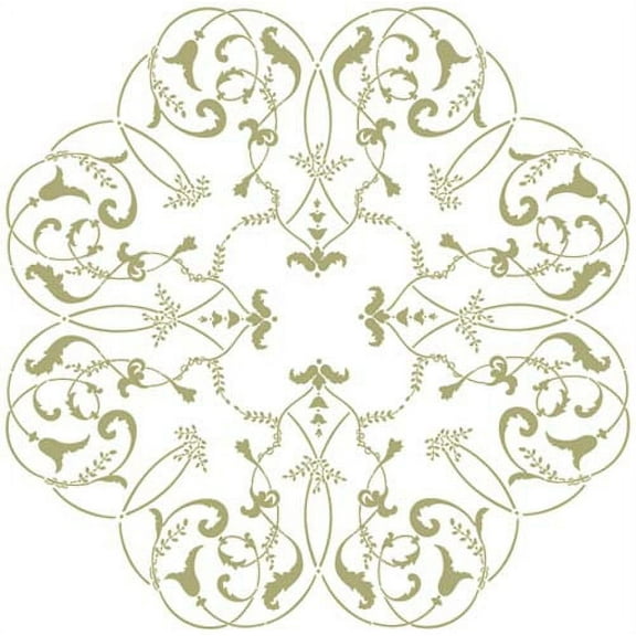 Scroll Ceiling Wallpaper Wall Stencil SKU #3333 by Designer Stencils