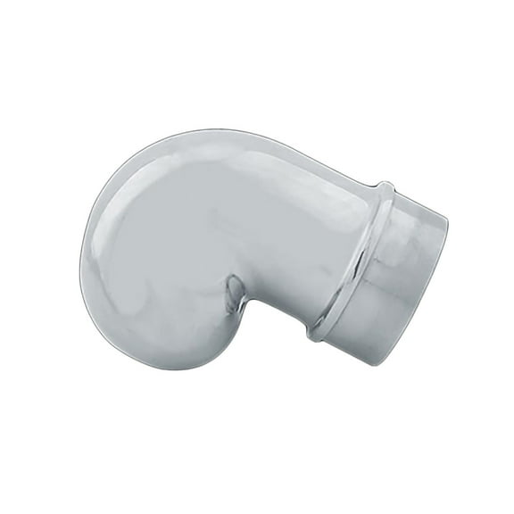 Scroll End Cap 1.5" OD Bar Foot Rail Chrome Brass | Renovator's Supply