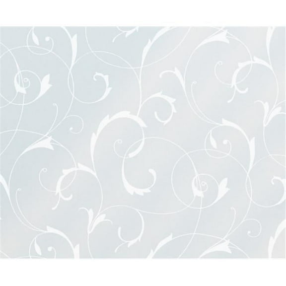 Scroll Flower Static Window Film