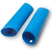 Scroll Garlic Peeler, Garlic Odor Remover, Garlic Clove Presser, Peel Embossing Tube, with Raised Dots Inside, Bpa Free, 2 Set Upgrade Garlic Roller. Blue