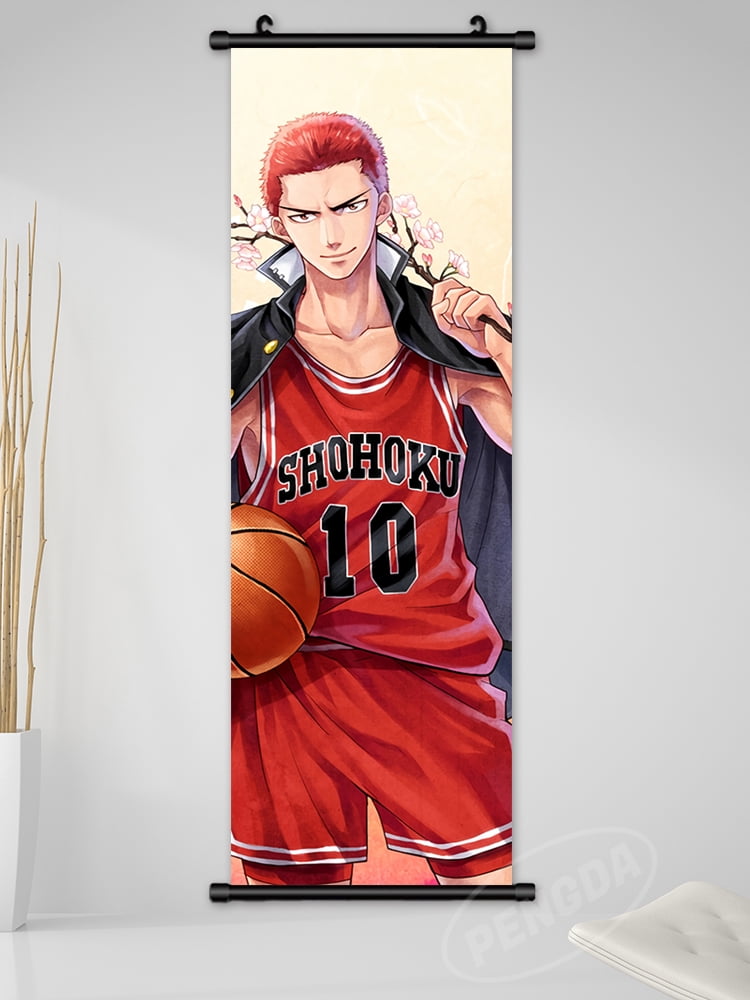 Scroll Hanging Slam Dunk Wall Art Kaede Rukawa Canvas Pictures Sakuragi ...