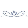 thumbnail image 1 of Scroll Leaf Flower Wall Stencil SKU #3020 by Designer Stencils, 1 of 1