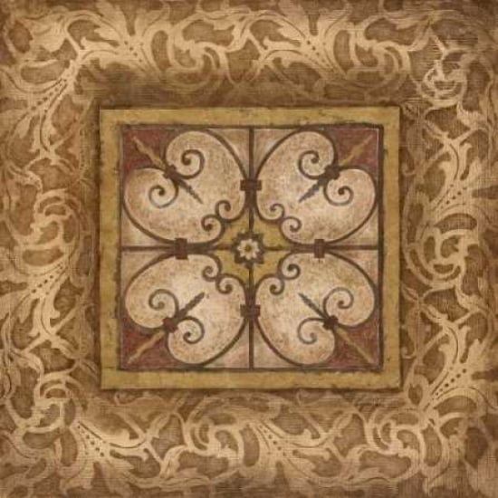 Scroll Medallion II Canvas Art - Tava Studios (24 x 24)