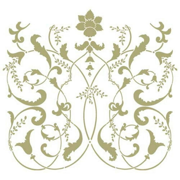Scroll Panel Wall Stencil SKU #3335A by Designer Stencils