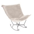 thumbnail image 1 of Scroll Puff Rocker Angora Natural, 1 of 6