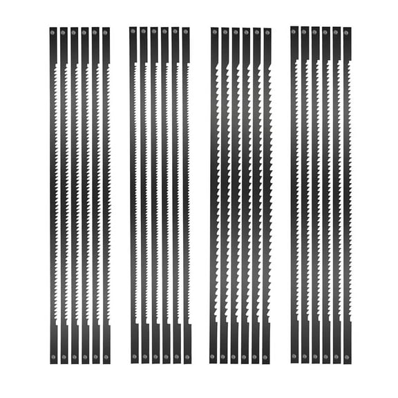 Scroll Saw Blades,Fretsaw Blade,Scroll Blades,Scroll Blades with Pin, 10/15/18/24 Teeth,Suitable for Woodworking
