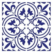Scroll Tile Wall Stencil 3798 by Designer Stencils