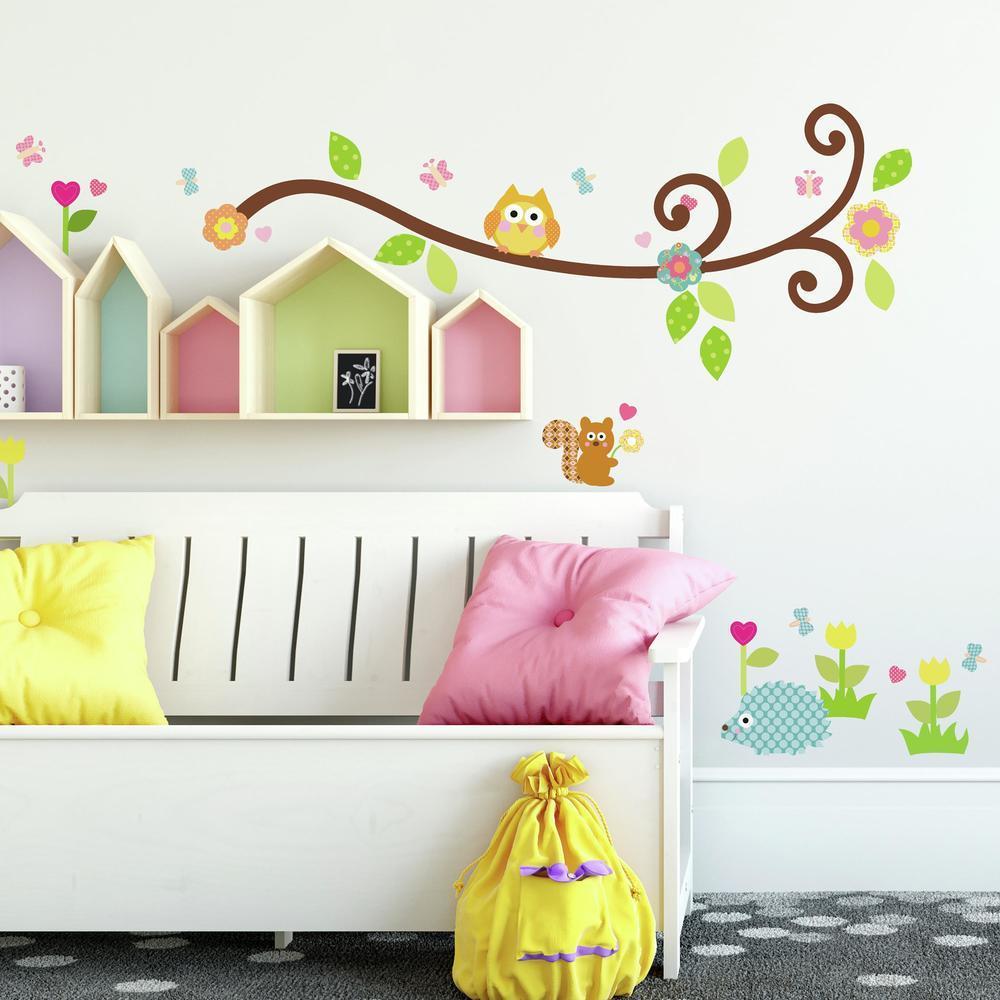 Scroll Tree Branch Wall Decals - image 1 of 6