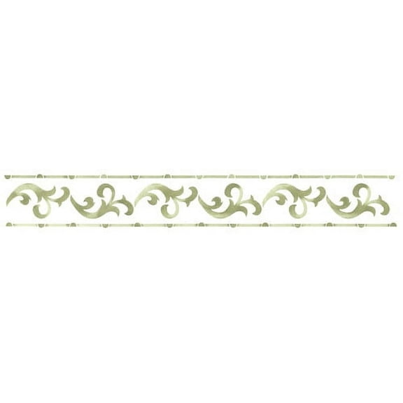 Scroll with Wall Stencil SKU #3401 by Designer Stencils