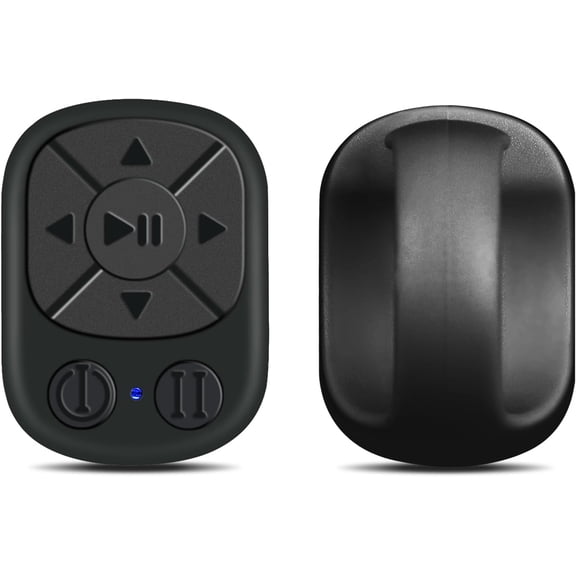 Scrolling Ring Remote for TikTok Clips & Page Turner, Fingertip Controller Compatible with iPhone iPad, iOS & Android, with BT Camera Video Recording (Black)