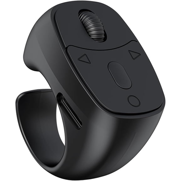 Scrolling Ring Remote for Video, Bluetooth Camera Remote Control, Wireless Ring for iPhone, Android, Hands Free, Video Recording & Music Remote Controller