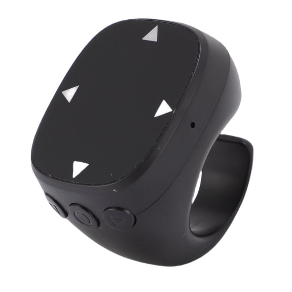 Scrolling Ring Touch Control Page Turner - Bluetooth Remote for Phone & Tablet - Black (1.42 x 1.54 x 1.22 in)