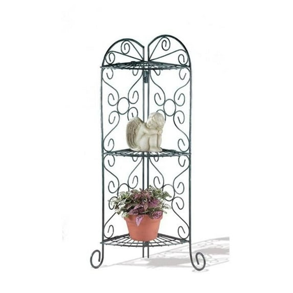 Scrollwork Corner Plant Stand